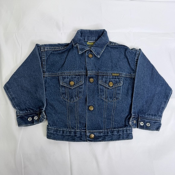 OshKosh B’gosh Other - Vintage OshKosh B'Gosh Kids Denim Jean Jacket USA Size 3 Toddler Blue Cotton